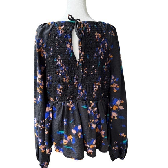Ava &‎ Viv Women's Top Size X
Black Peplum Floral Print Long Sleeve Plus - Picture 13 of 14